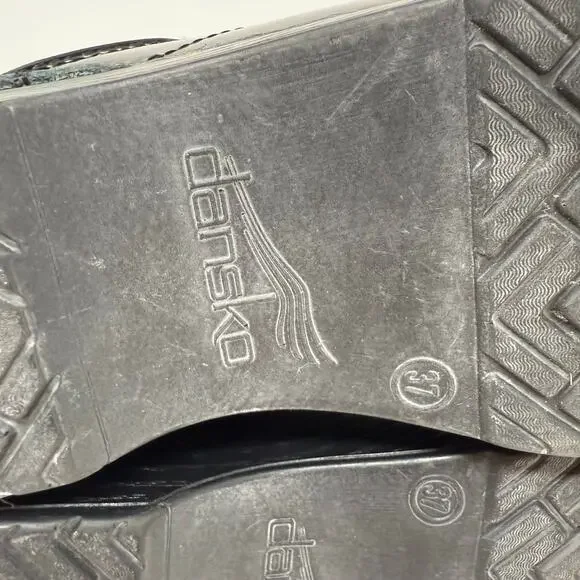 Dansko Professional Clogs Women's 37 Lightning Black Nursing Shoe - Picture 16 of 16